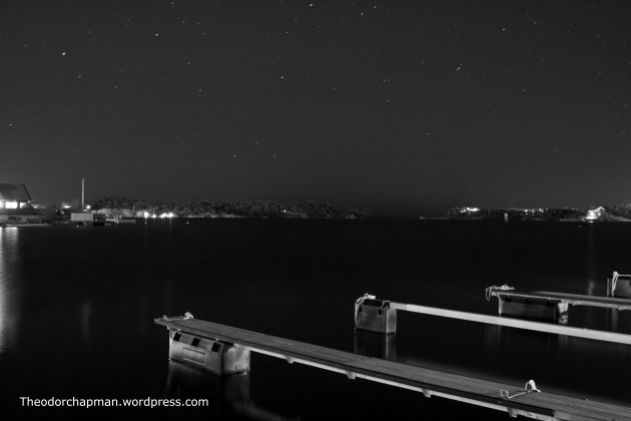 Pier in the night-Kristiansand-Norway